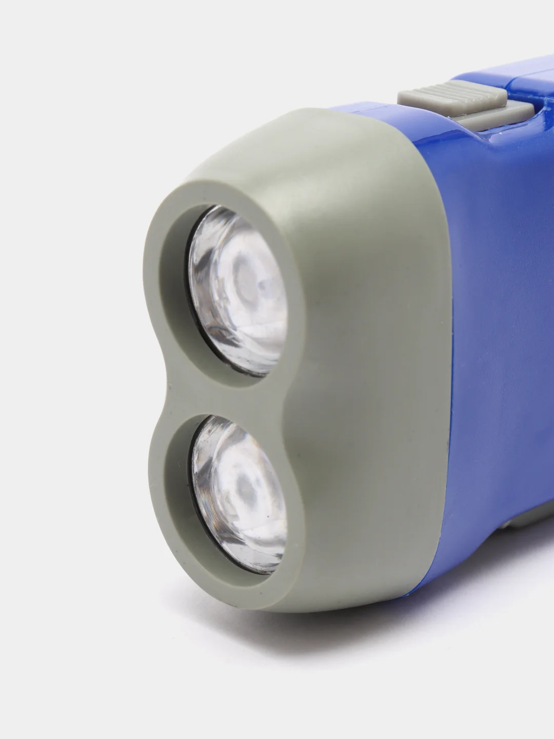 Фонарь-динамо механический, 2 LED, зарядка аккумулятора от движений руки