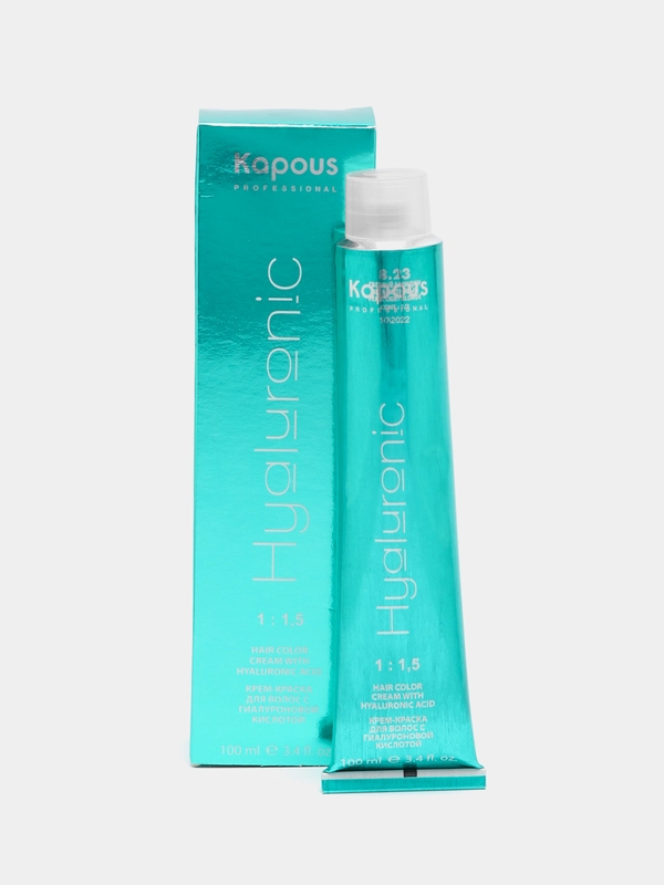 Kapous Professional крем-краска 5.0 светлый коричневый с гиалуроновой кислотой, 100 мл