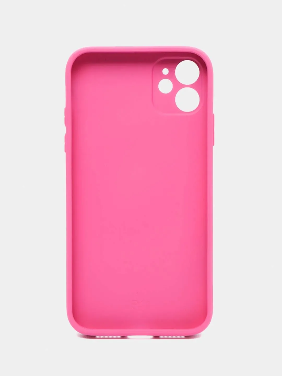 Фуксия чехол для iPhone (Айфон) 11 и 11 Pro Max с прямыми бортами под 12 айфон, стеклянный