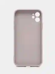 Кремовый чехол для iPhone (Айфон) 11 и 11 Pro Max с прямыми бортами под 12 айфон, стеклянный