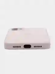 Кремовый чехол для iPhone (Айфон) 11 и 11 Pro Max с прямыми бортами под 12 айфон, стеклянный