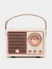Кремовый портативная беспроводная мини колонка в стиле ретро Bluetooth, динамик FM радио, приемник