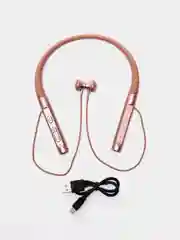 Розовый спортивные беспроводные Bluetooth-наушники на шею