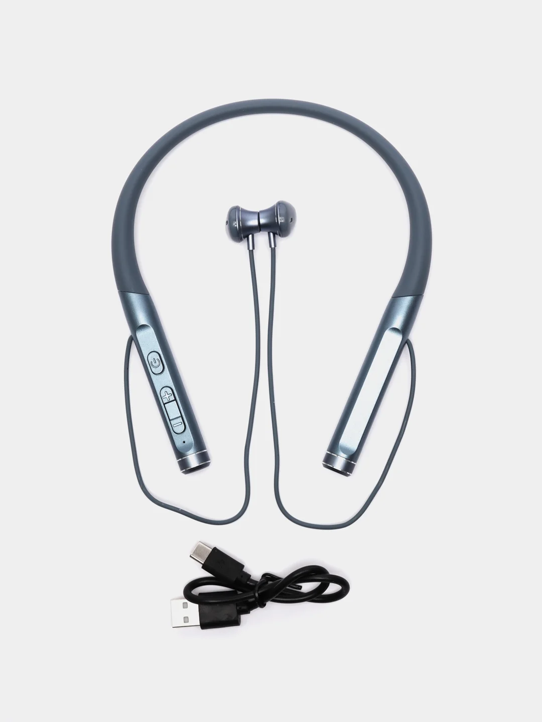 Голубой спортивные беспроводные Bluetooth-наушники на шею