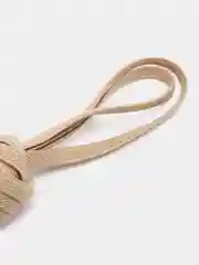 Бежевый шнурки эластичные, для обуви, с капсулой