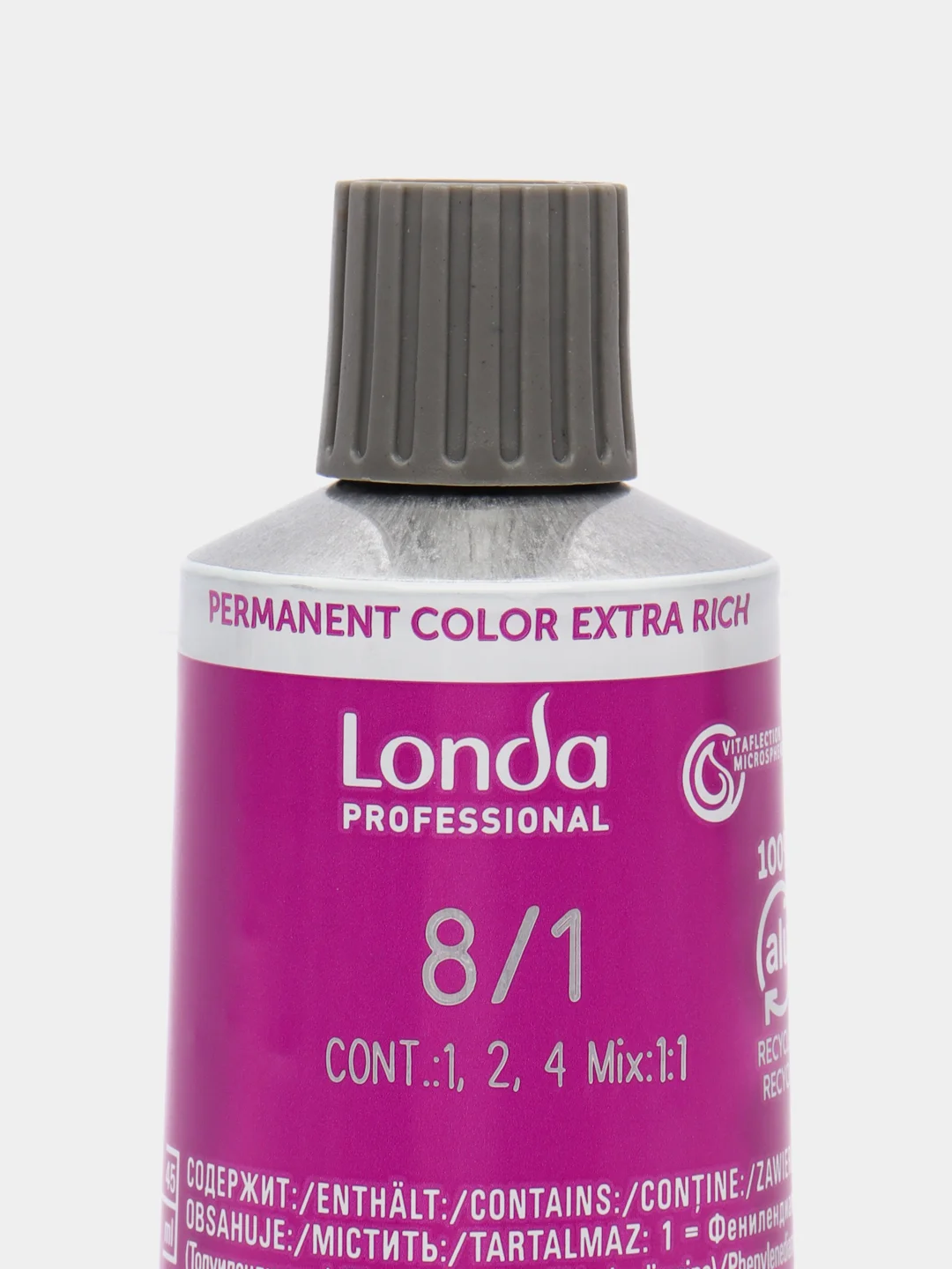 Londa Professional стойкая крем-краска 8/1 светлый блонд пепельный, 60 мл