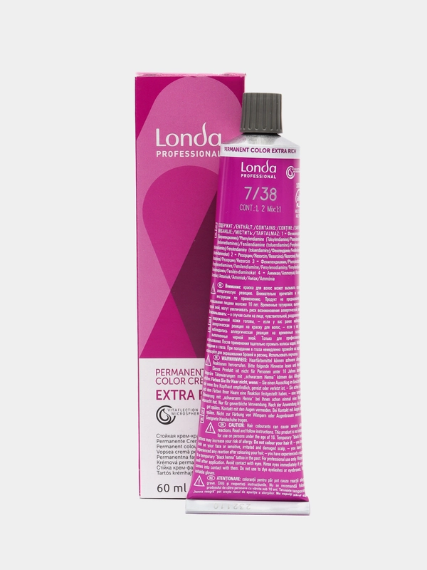 Londa Professional стойкая крем-краска 7/38 блонд золотисто-жемчужный