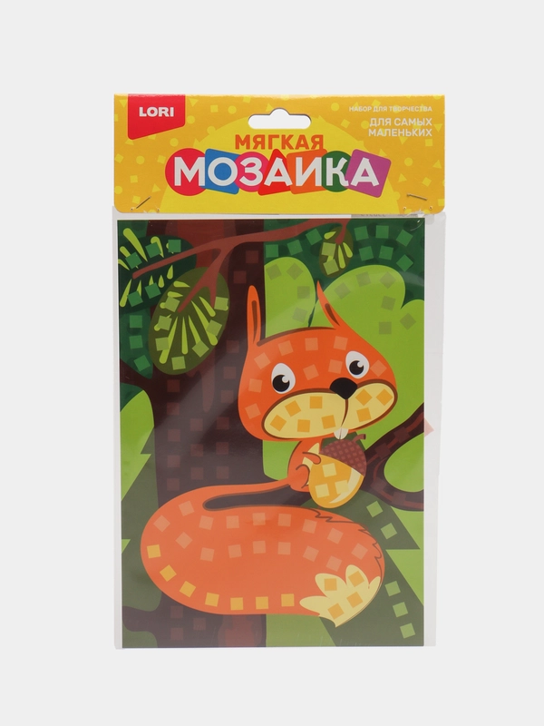 Набор для детского творчества, мягкая мозаика, малый набор "Белочка", Lori