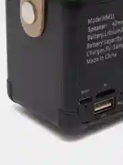 Черный портативная беспроводная мини колонка в стиле ретро Bluetooth, динамик FM радио, приемник