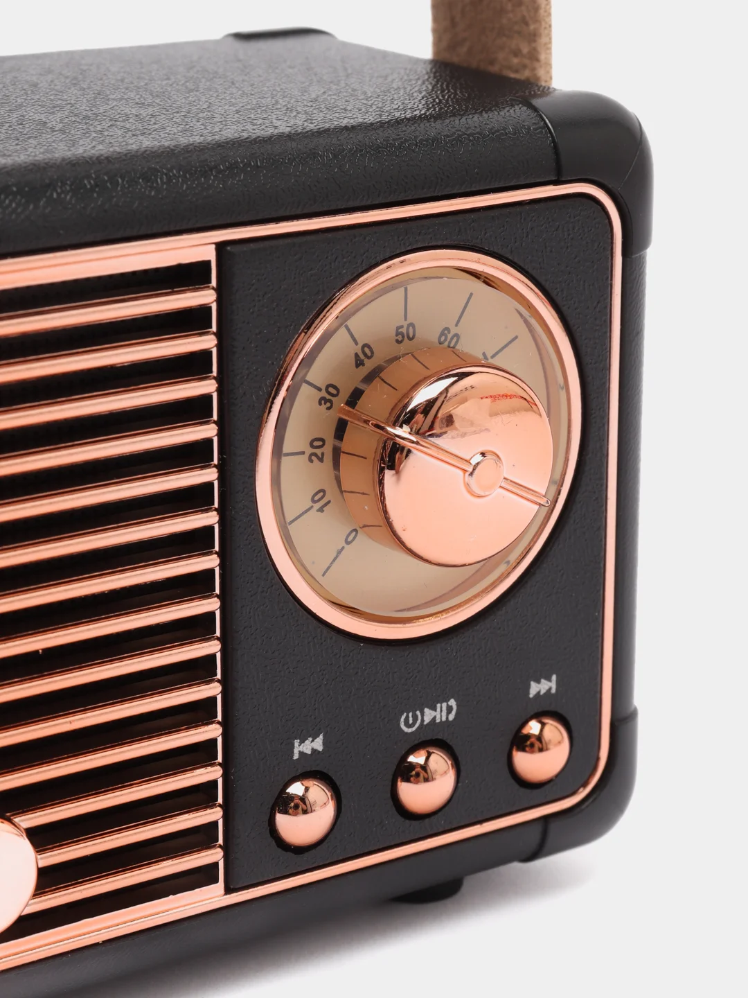 Черный портативная беспроводная мини колонка в стиле ретро Bluetooth, динамик FM радио, приемник