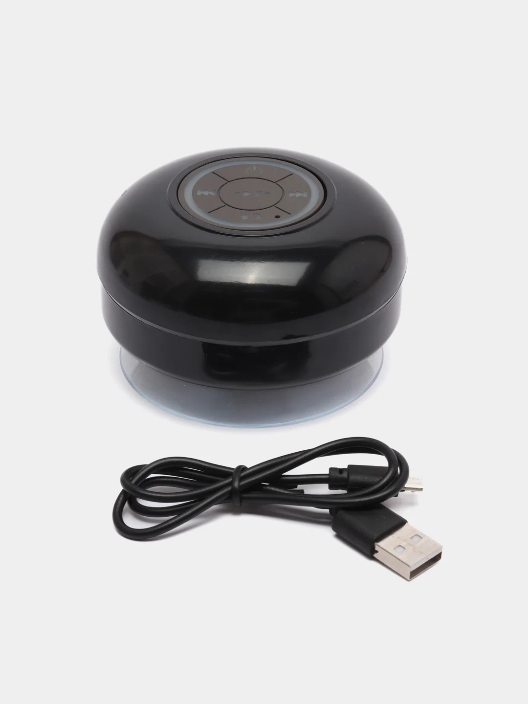 Черный портативная беспроводная мини Bluetooth колонка, водонепроницаемая, на присоске, для душа