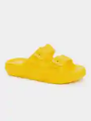 Желтый сланцы пляжные женские летние KEDDO