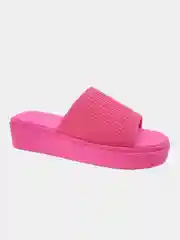 Розовый сабо на танкетке женские летние KEDDO