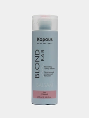 Kapous Professional бальзам Blond Bar оттеночный, для оттенков блонд, розовый, 200 мл