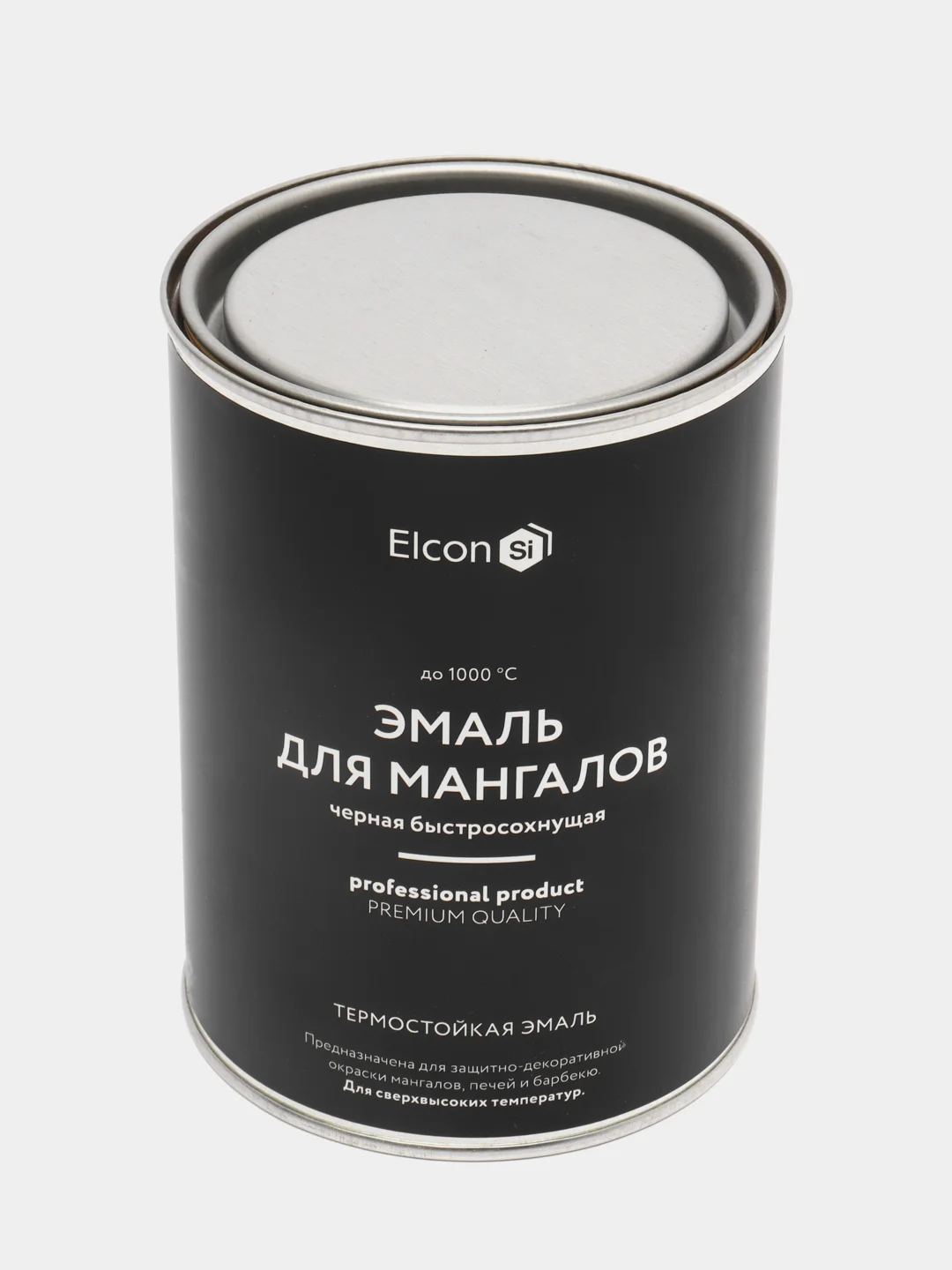 Эмаль термостойкая для мангалов ELCON Max Thern, черная, 1000С, 0,8 кг
