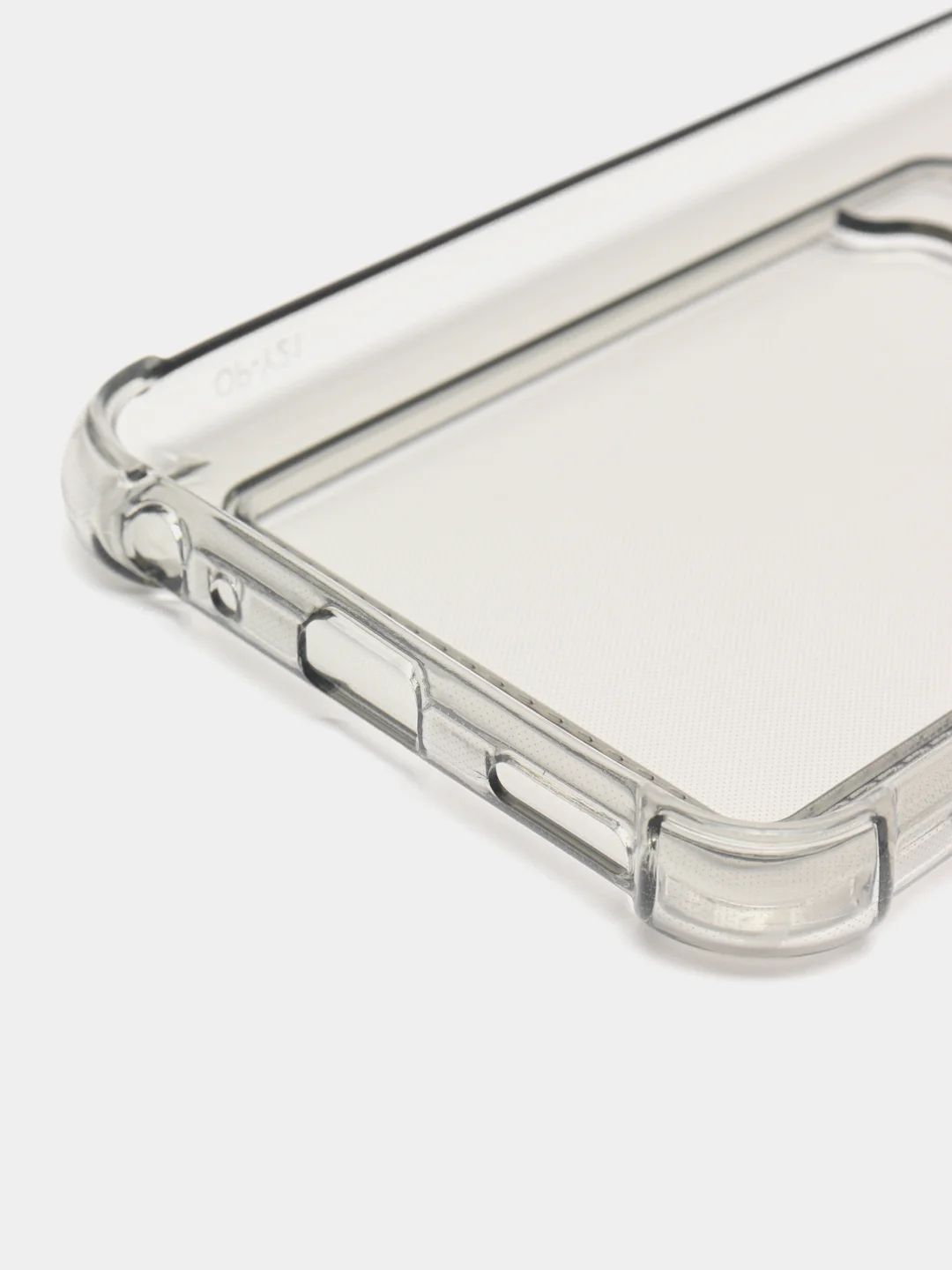 Розовый чехол для Vivo Y33s, Y21 2021 (Виво У33с, У21 2021), прозрачный, с карманом для карты