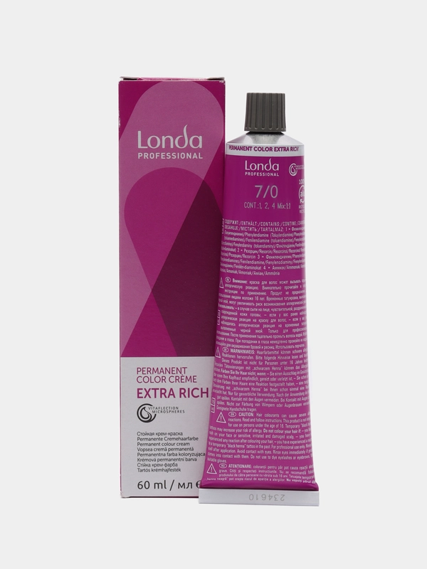 Londa Professional стойкая крем-краска для волос 7/0 блонд, 60 мл