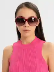 Бордовый очки солнцезащитные, солнечные, имиджевые с чехлом и салфеткой