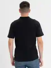 Черный футболка мужская поло