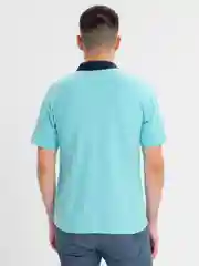 Синий футболка мужская поло