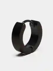 Черный серьга-кольцо 4мм из медицинской стали/мужская серьга-кольцо/пирсинг/1шт