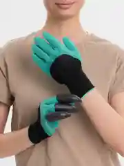Лесной зеленый перчатки садовые, с когтями