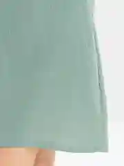 Зелёный хаки платье для дома из муслина
