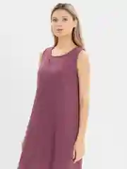 Бордовый платье для дома из муслина