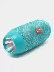 Бирюзовый портативная колонка /Беспроводная Bluetooth колонка с фонариком T&G TG-602