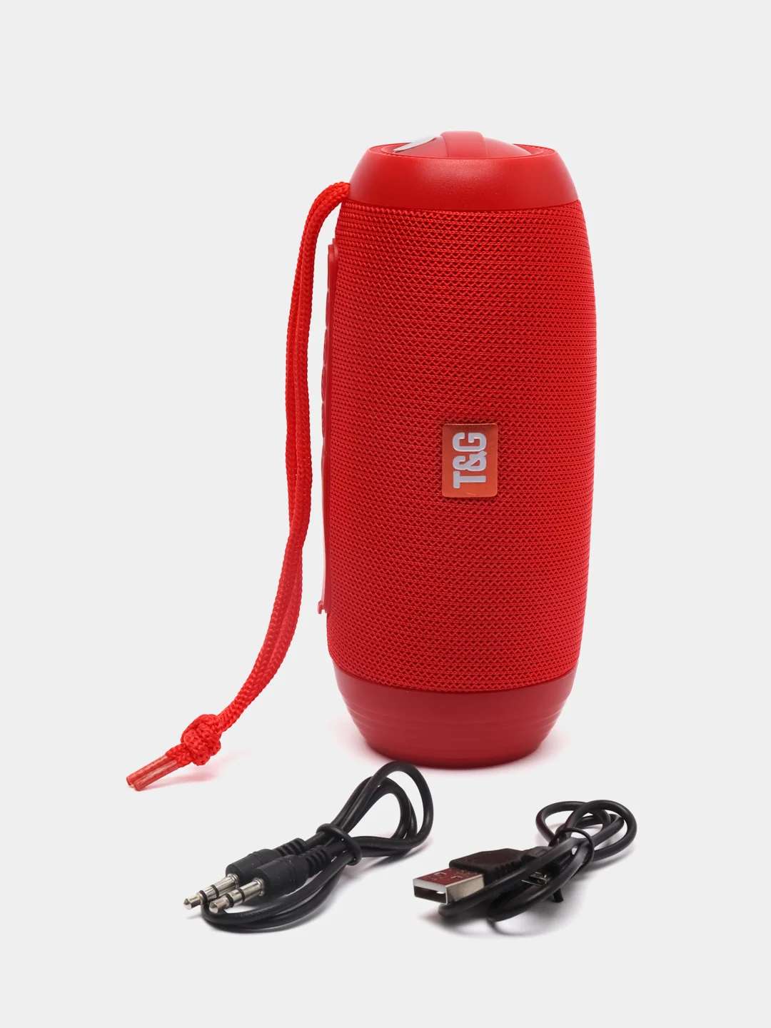 Красный портативная колонка /Беспроводная Bluetooth колонка с фонариком T&G TG-602