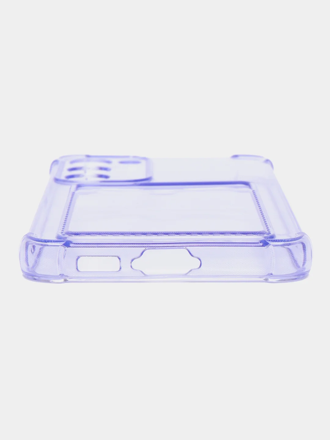 Лавандовый чехол для Samsung Galaxy S23 Plus, Самсунг С23 Плюс прозрачный, с карманом для карты