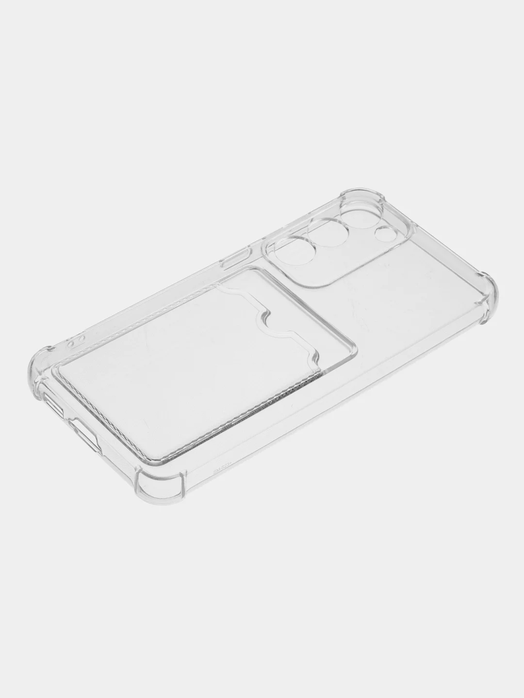 Прозрачный чехол для Samsung Galaxy S23 Plus, Самсунг С23 Плюс прозрачный, с карманом для карты