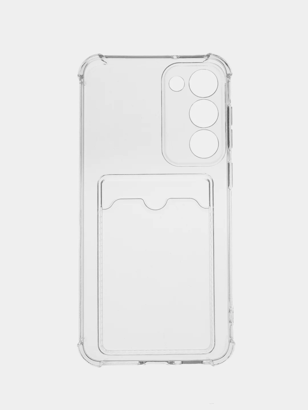 Прозрачный чехол для Samsung Galaxy S23 Plus, Самсунг С23 Плюс прозрачный, с карманом для карты