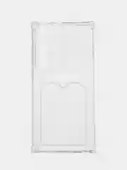 Прозрачный чехол для Samsung Galaxy S23 Ultra / Самсунг С23 Ультра, прозрачный, с карманом для карты
