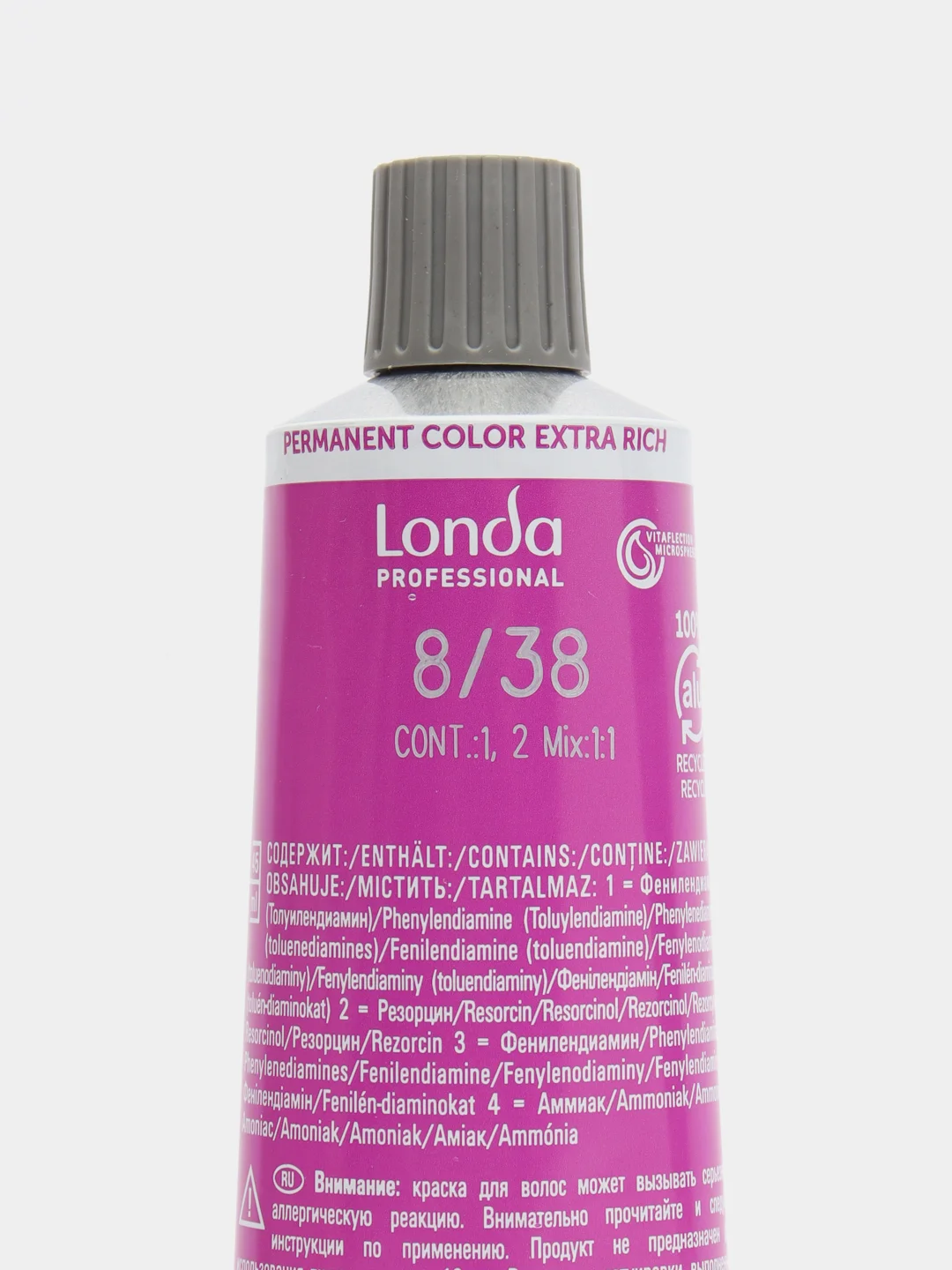Londa Professional стойкая крем-краска 8/38 светлый блонд золотисто-жемчужный, 60 мл