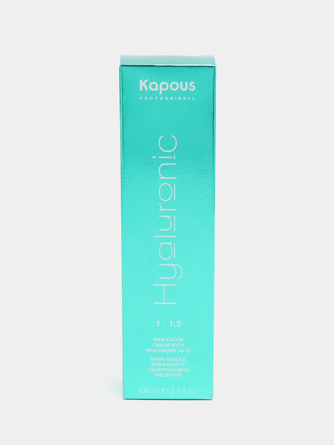 Kapous Professional крем-краска, 1.0, черный, с гиалуроновой кислотой, 100 мл