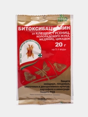 Битоксибациллин, биопрепарат от колорадского жука, клеща, гусениц, 20 г
