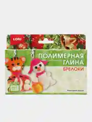 Набор для рукоделия, полимерная глина, брелоки "Новогодние друзья", Lori