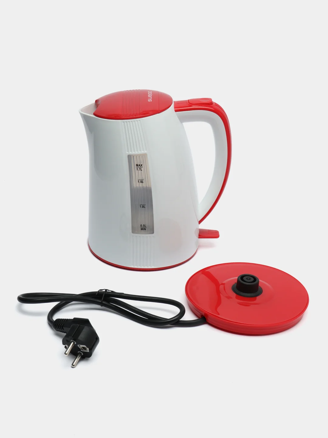 Электрочайник Polaris PWK 1790CL, белый-красный