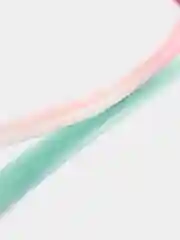 Мятный цветные пряди, косички на заколке, канекалон для волос, 2 шт