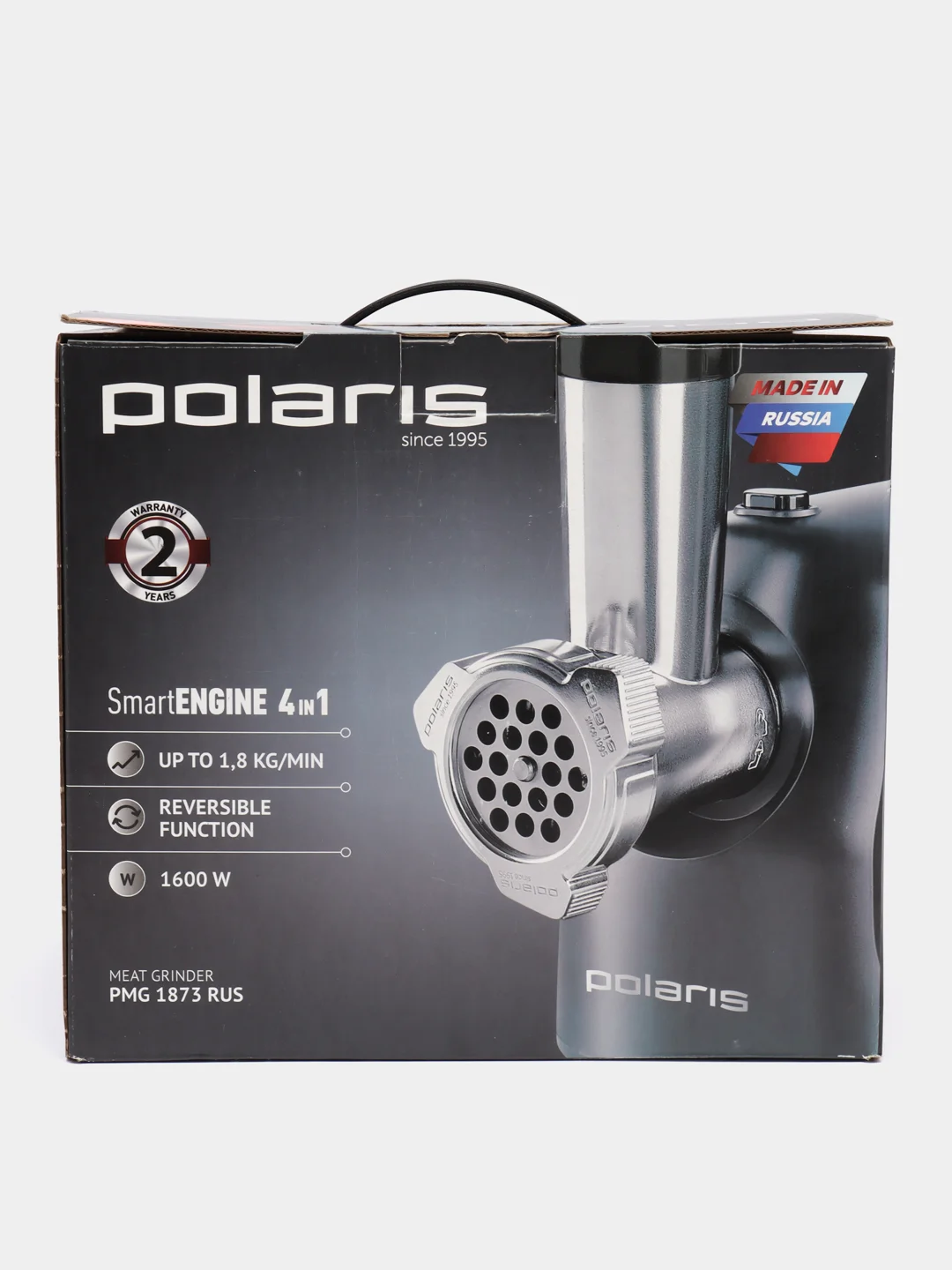 Мясорубка Polaris PMG 1873 RUS серый