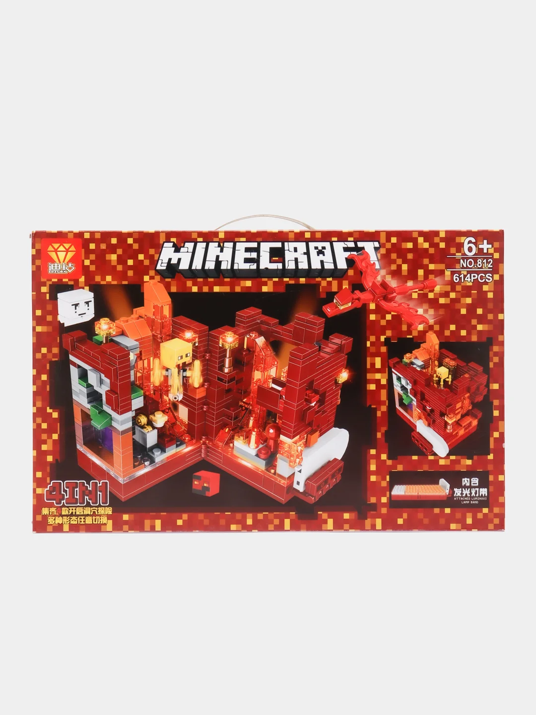Красный конструктор майнкрафт, дом на дереве, деревня Minecraft, дракон, остров сокровищ, крепость