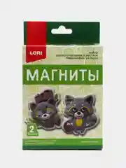Набор для поделок, магниты из гипса "Забавные енотики", Lori