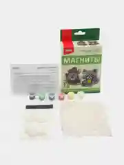 Набор для поделок, магниты из гипса "Забавные енотики", Lori