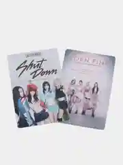 Белый карточки BLACKPINK, PINK VENOM, Shut down, Coachella, ready for love, 55 шт