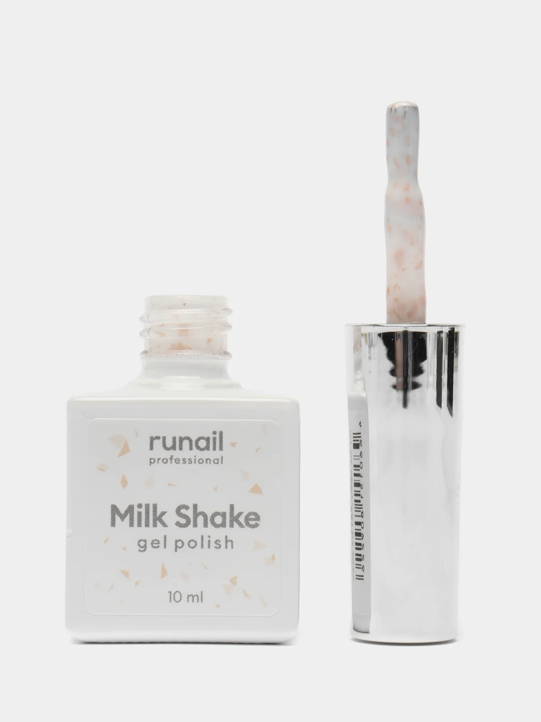 Пудровый гель-лак с поталью Milk Shake/гель лак для ногтей/гель лак для маникюра и педикюра, 10 мл