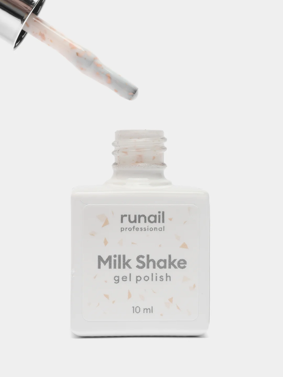 Пудровый гель-лак с поталью Milk Shake/гель лак для ногтей/гель лак для маникюра и педикюра, 10 мл