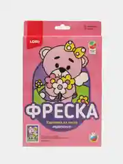 Набор для творчества. Фреска. Картина из песка "Медвежонок". Lori