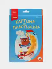 Набор для детского творчества. Картина из пластилина "Мишка моряк". Lori
