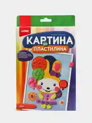 Набор для детского творчества, картина из пластилина "Зайка", Lori